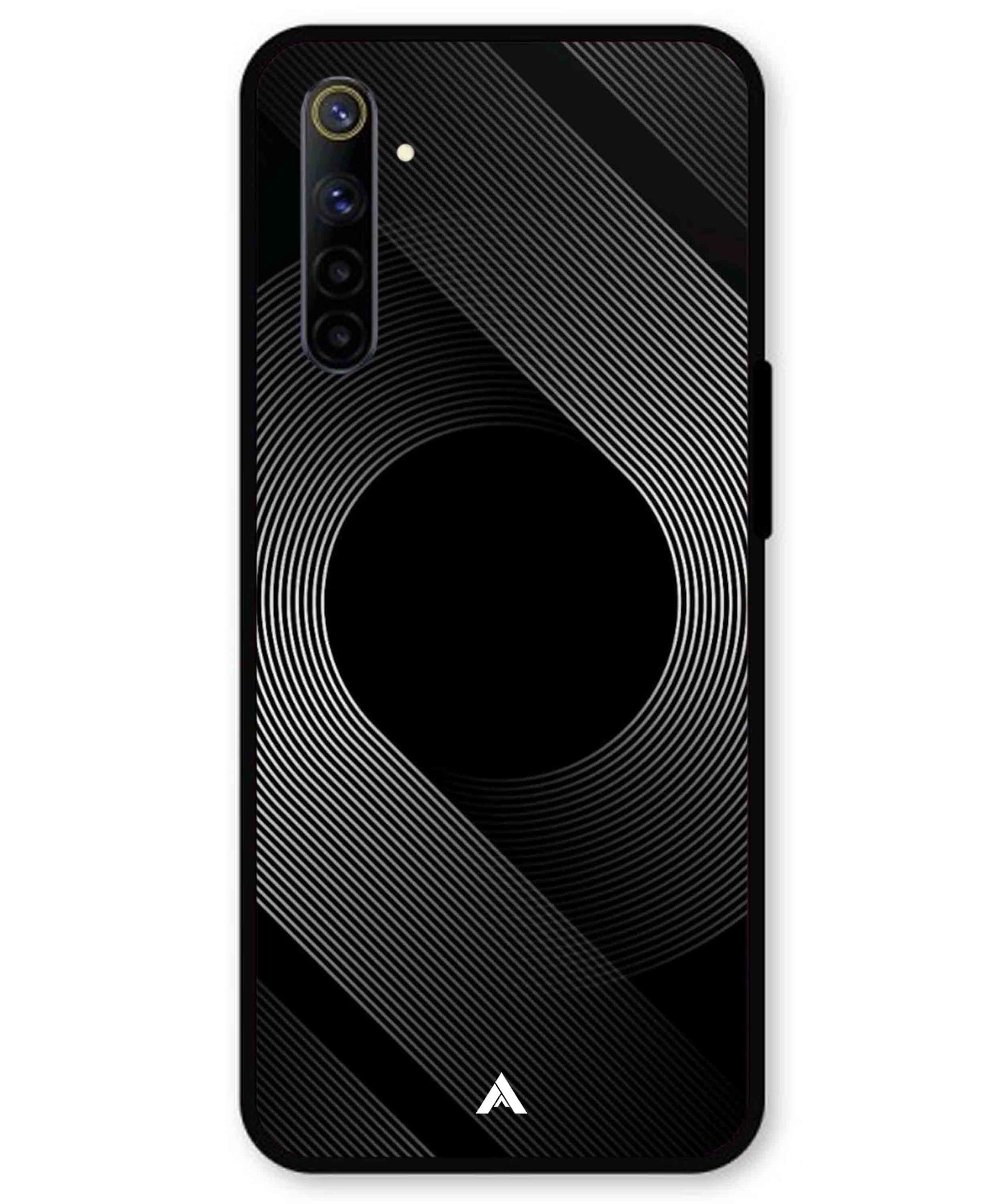 Stripe Pattern 14 Metal Back Cover Phone Case for Realme 6i