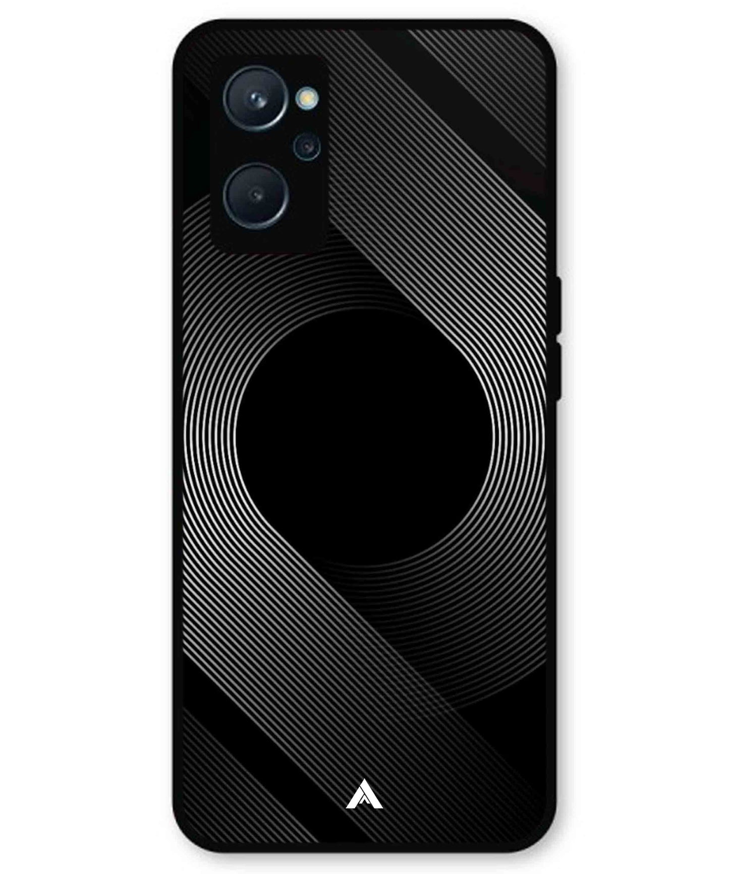 Stripe Pattern 14 Metal Back Cover Phone Case for Realme 9i