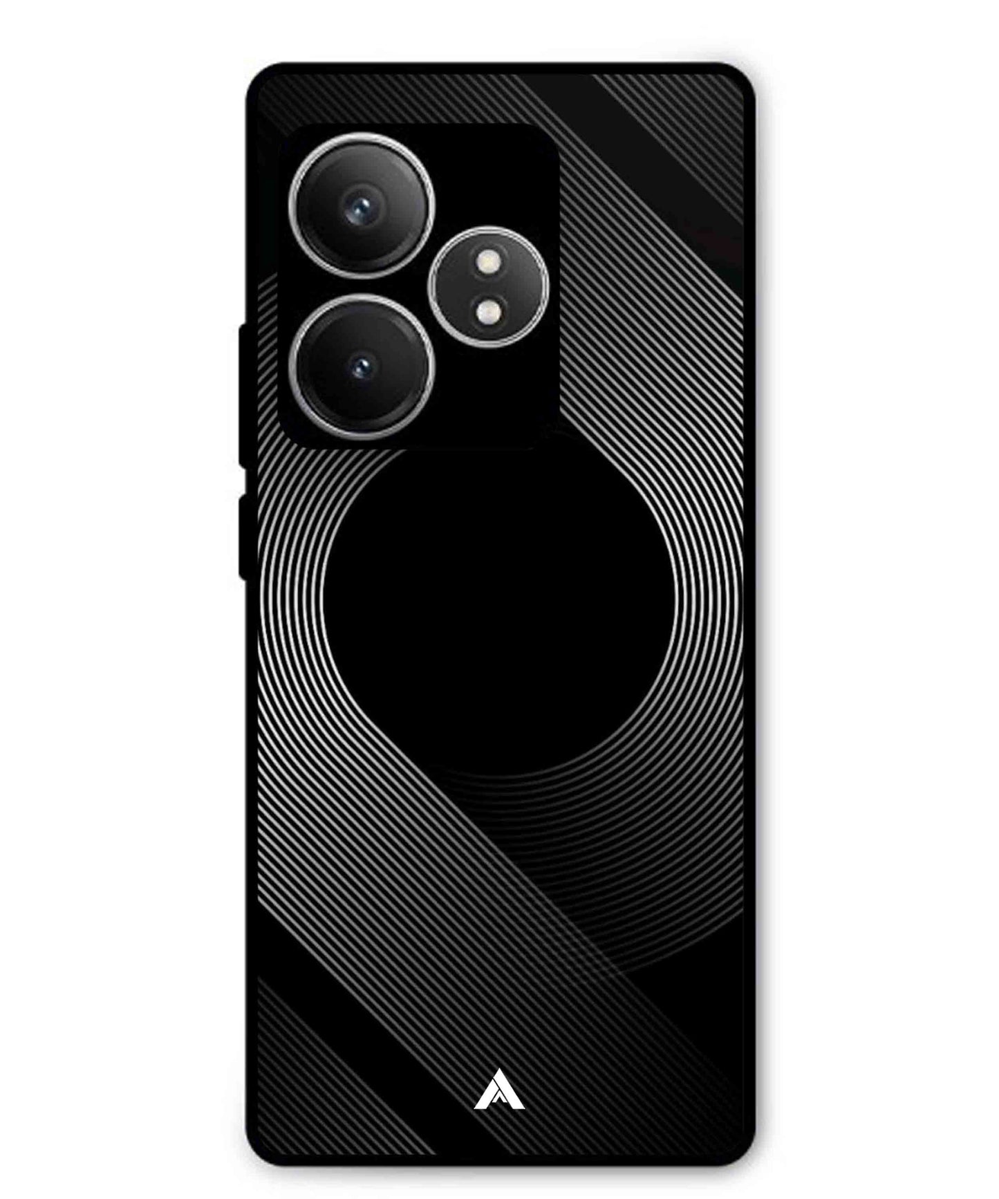 Stripe Pattern 14 Metal Back Cover Phone Case for Realme GT 6T
