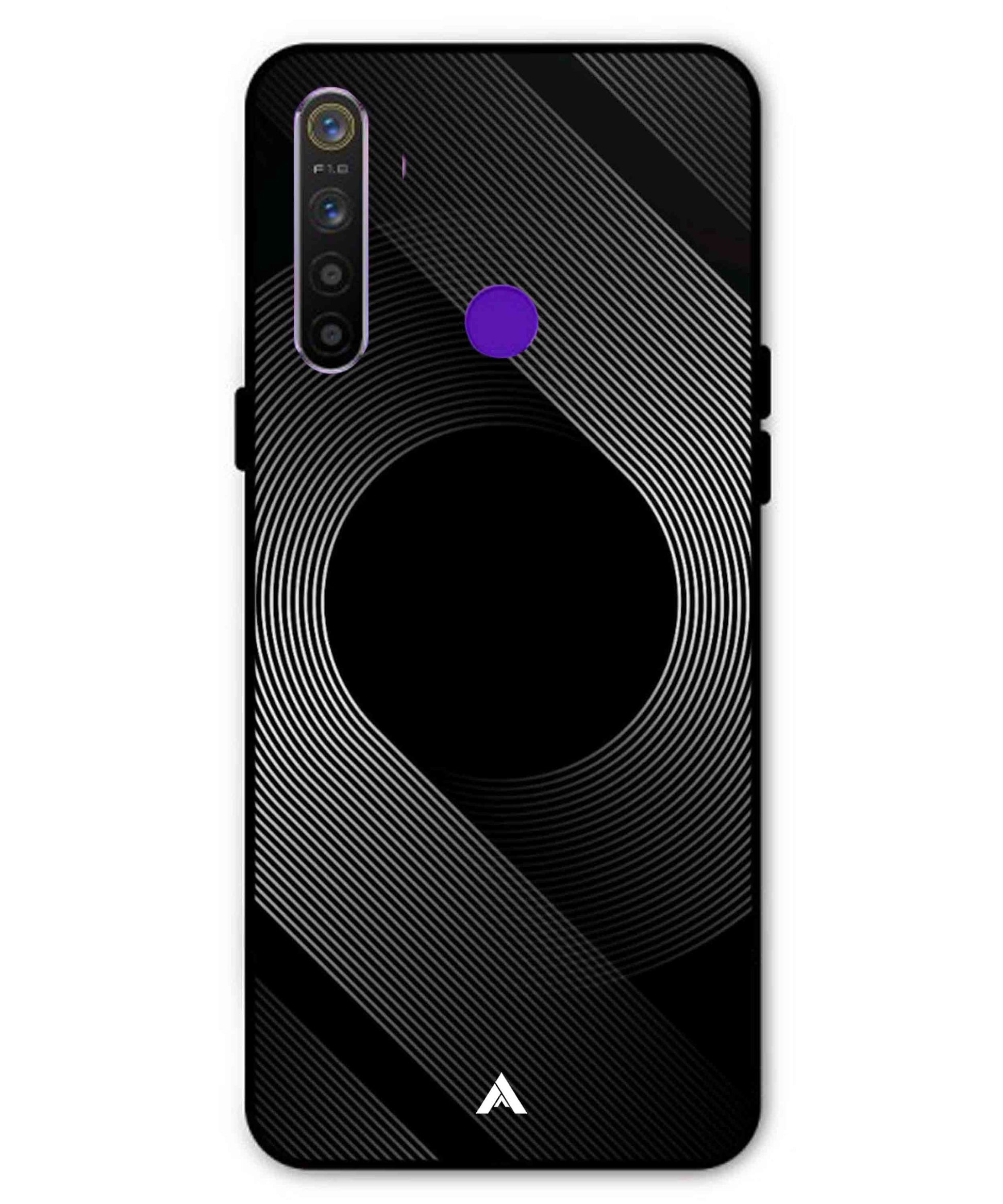 Stripe Pattern 14 Metal Back Cover Phone Case for Realme Narzo 10