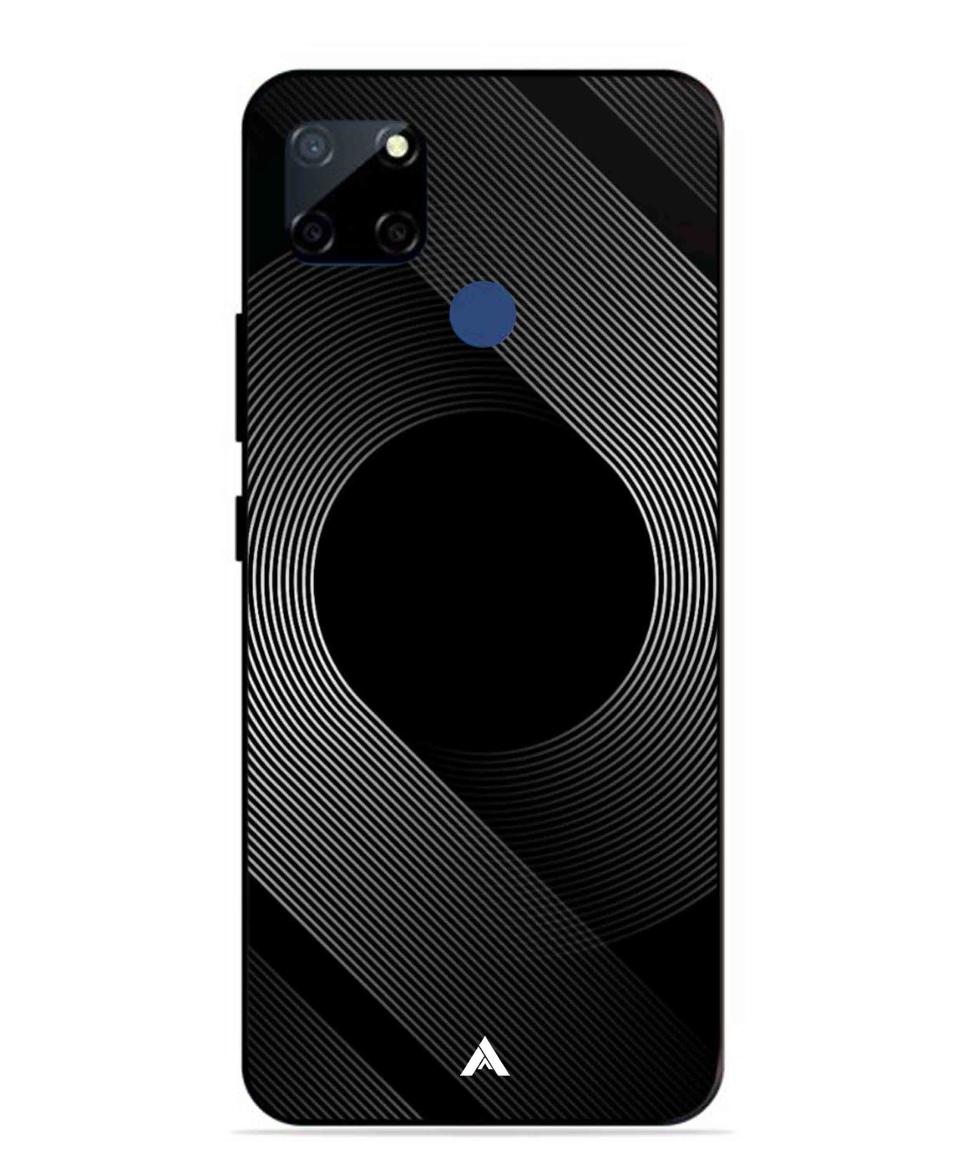 Stripe Pattern 14 Metal Back Cover Phone Case for Realme Narzo 20