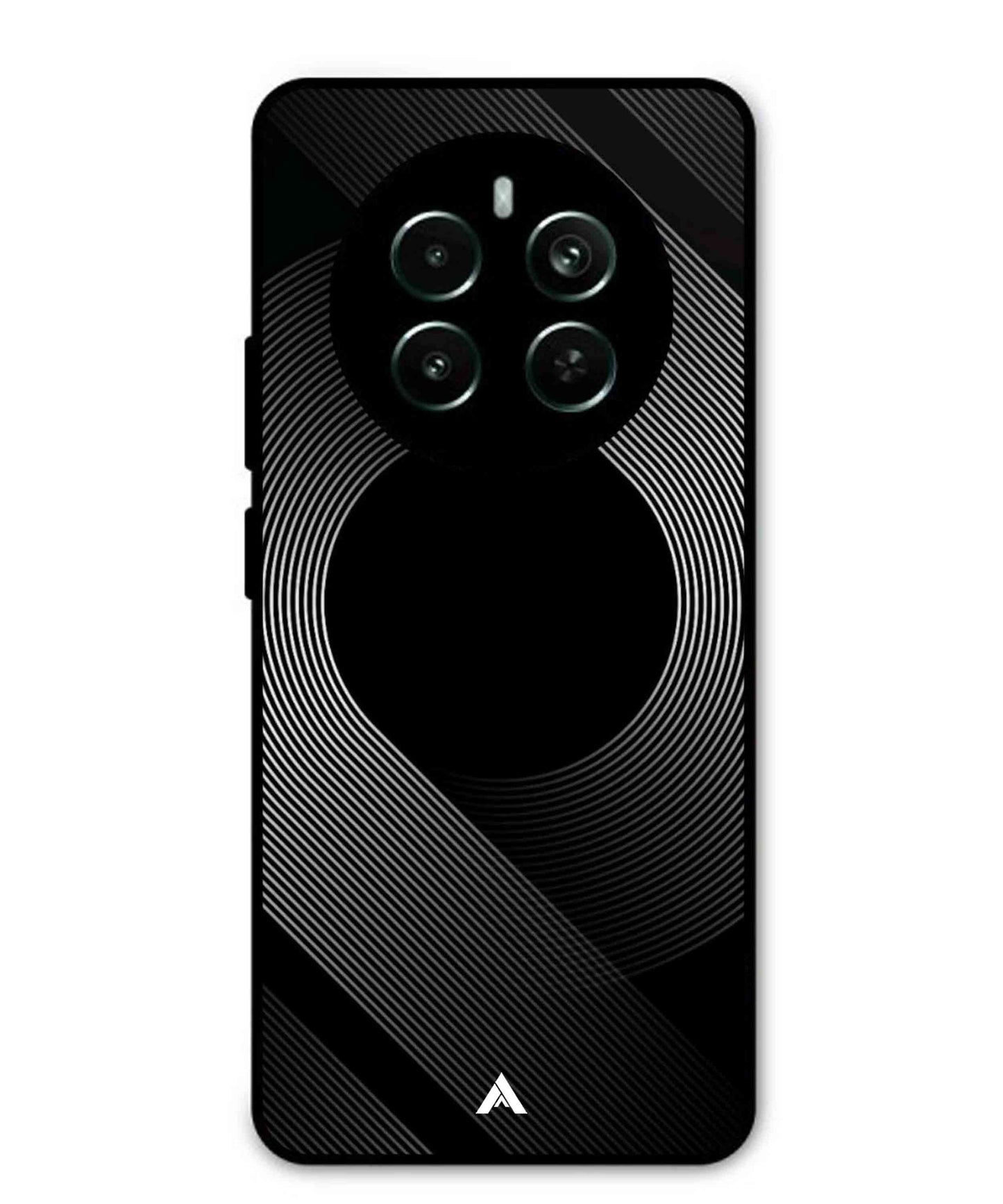 Stripe Pattern 14 Metal Back Cover Phone Case for Realme Narzo 70 Pro