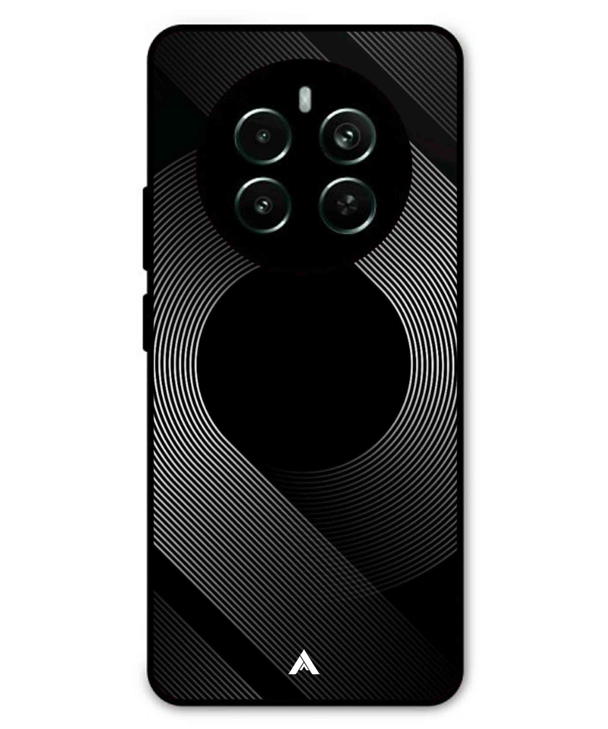 Stripe Pattern 14 Metal Back Cover Phone Case for Realme P1 Pro