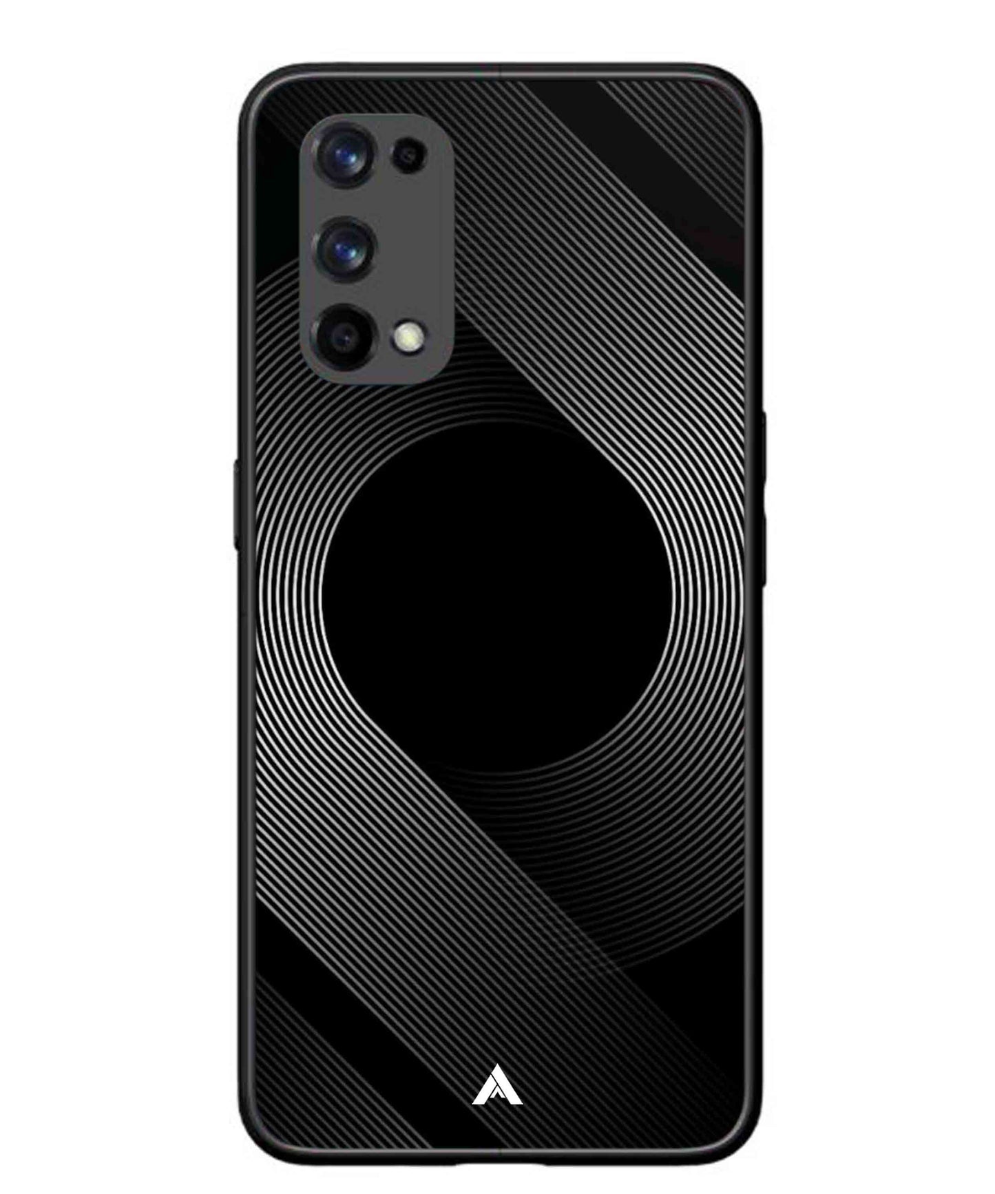 Stripe Pattern 14 Metal Back Cover Phone Case for Realme X7 Pro