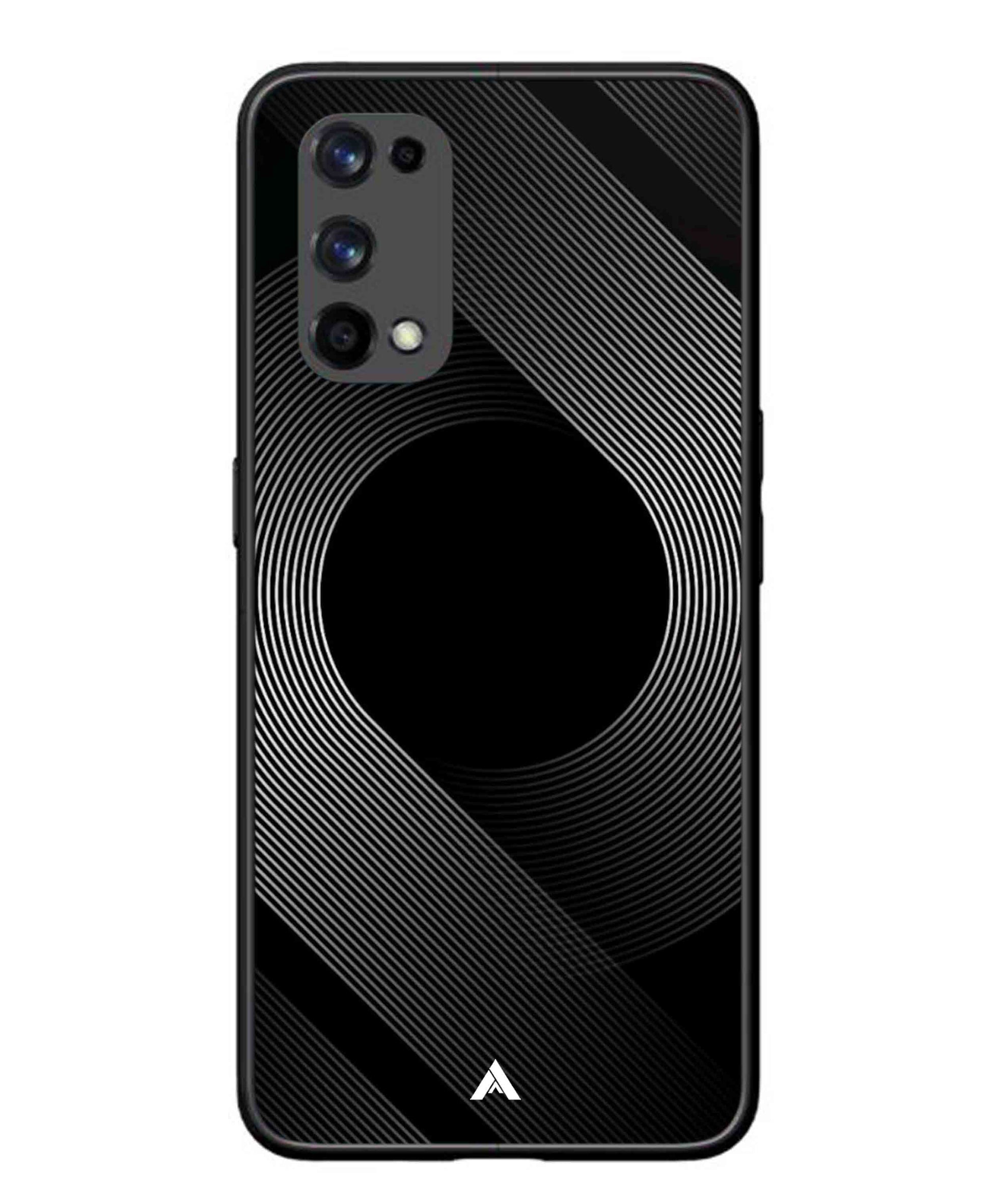 Stripe Pattern 14 Metal Back Cover Phone Case for Realme X7 Pro