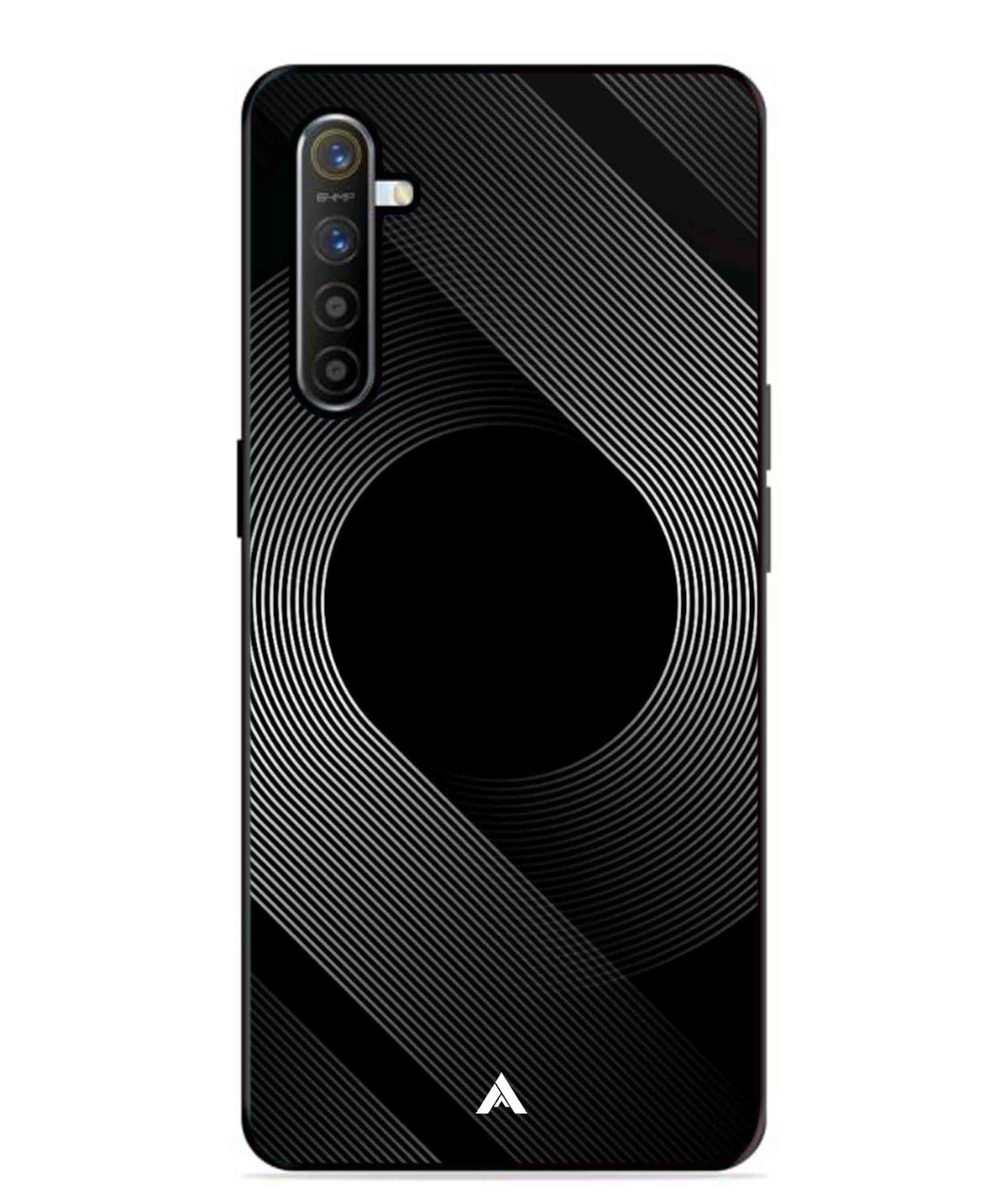 Stripe Pattern 14 Metal Back Cover Phone Case for Realme XT