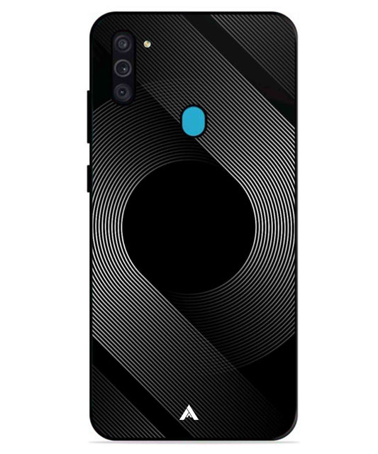 Stripe Pattern 14 Metal Back Cover Phone Case for Samsung Galaxy A11