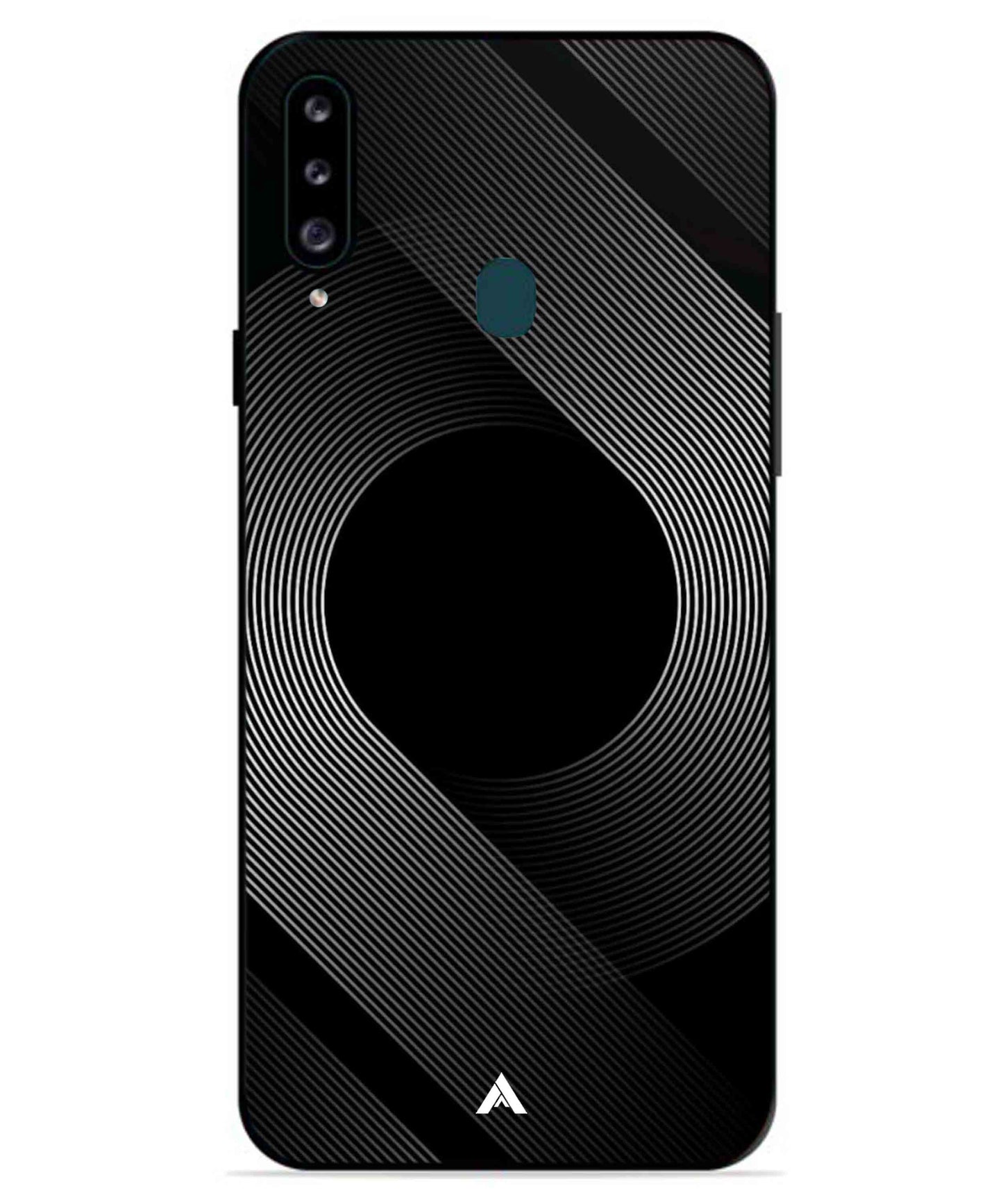 Stripe Pattern 14 Metal Back Cover Phone Case for Samsung Galaxy A20s