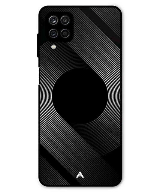 Stripe Pattern 14 Metal Back Cover Phone Case for Samsung Galaxy A22 4G