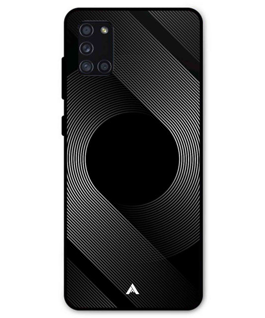 Stripe Pattern 14 Metal Back Cover Phone Case for Samsung Galaxy A31