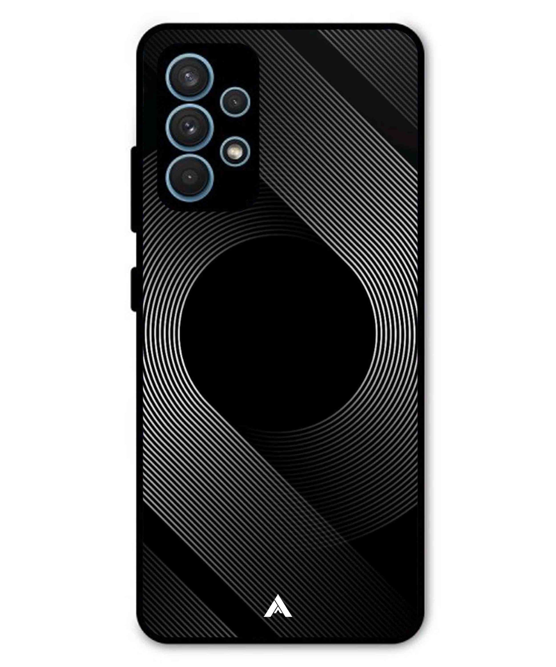 Stripe Pattern 14 Metal Back Cover Phone Case for Samsung Galaxy A32 5G