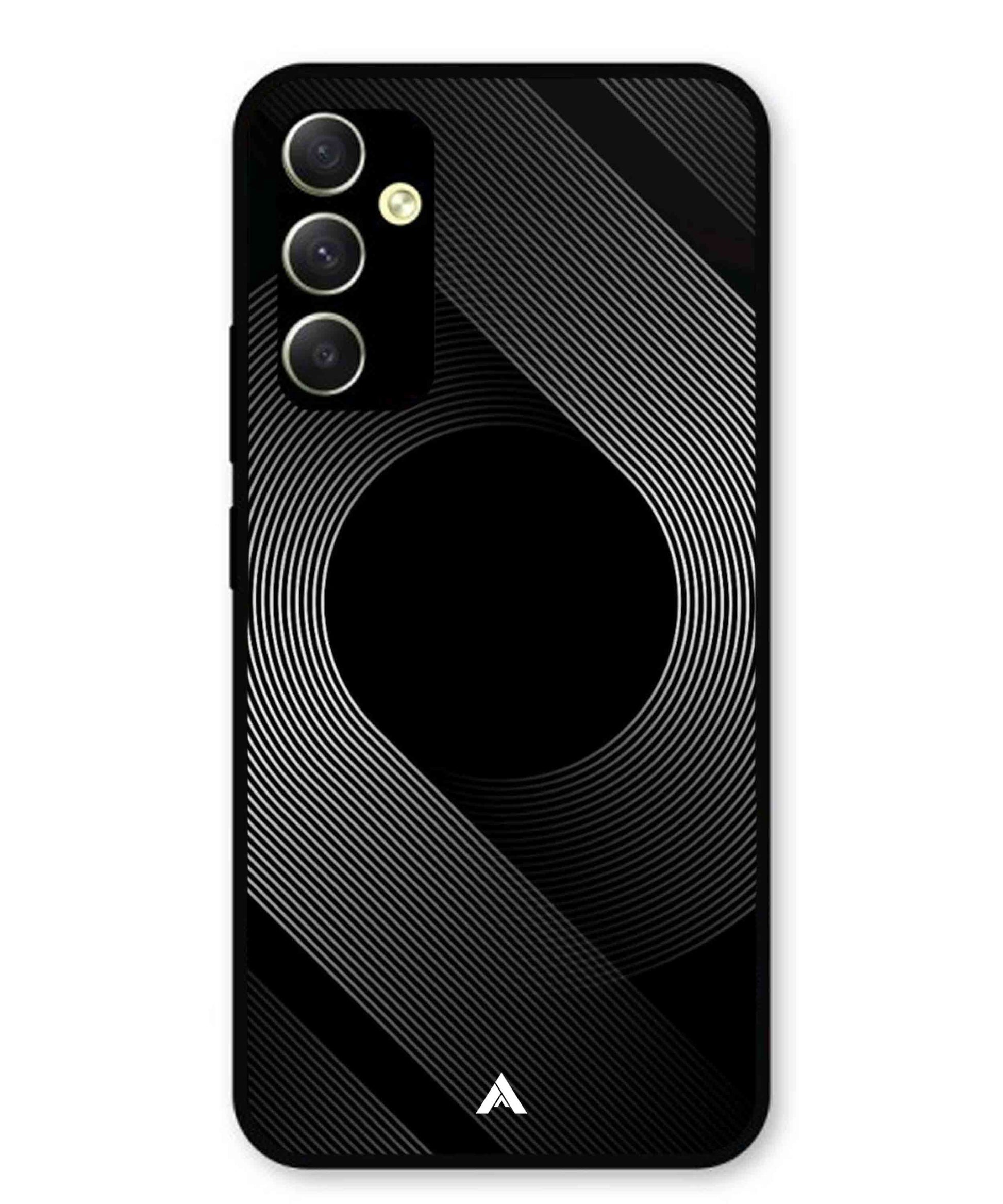 Stripe Pattern 14 Metal Back Cover Phone Case for Samsung Galaxy A34 5G