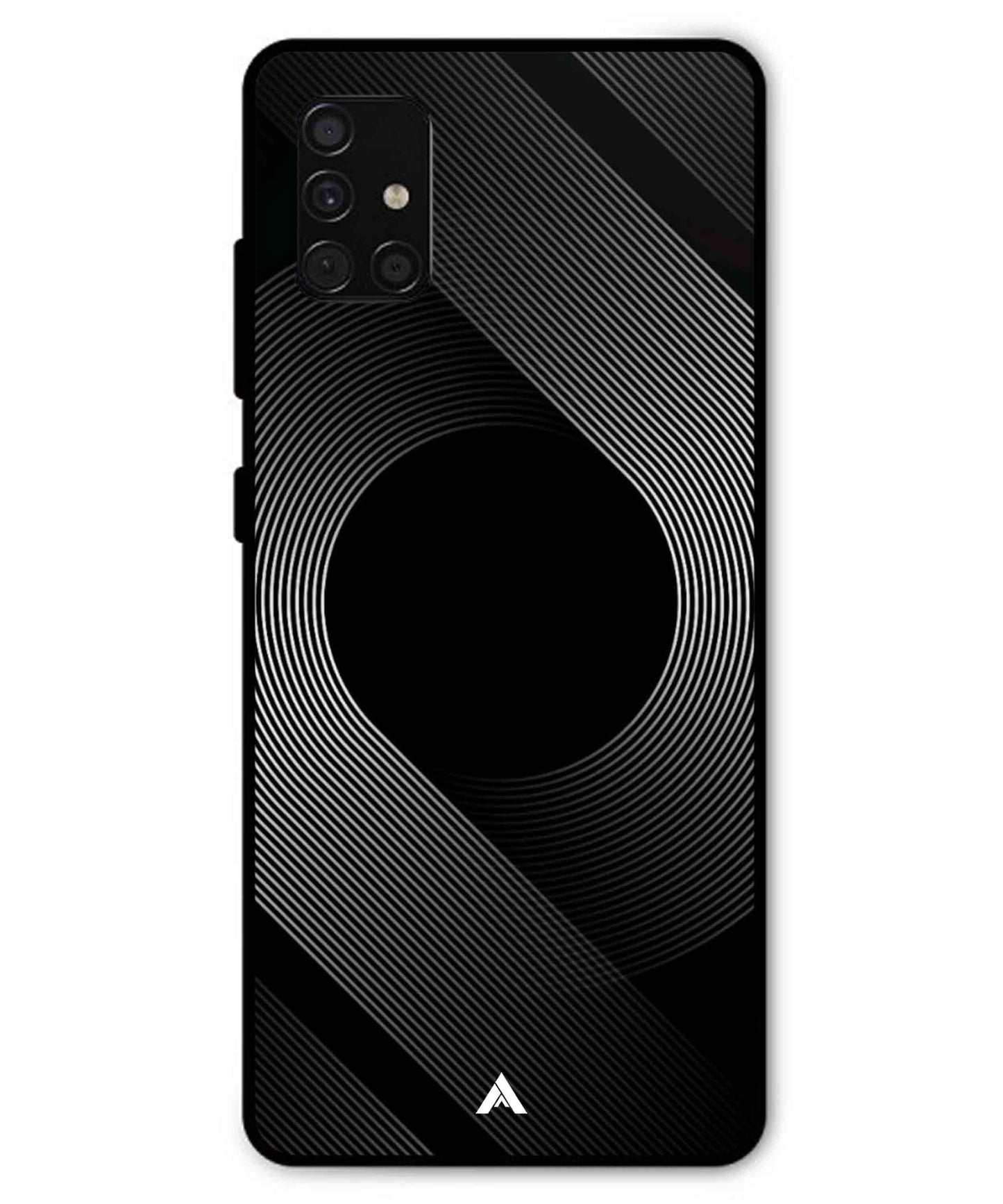 Stripe Pattern 14 Metal Back Cover Phone Case for Samsung Galaxy A51