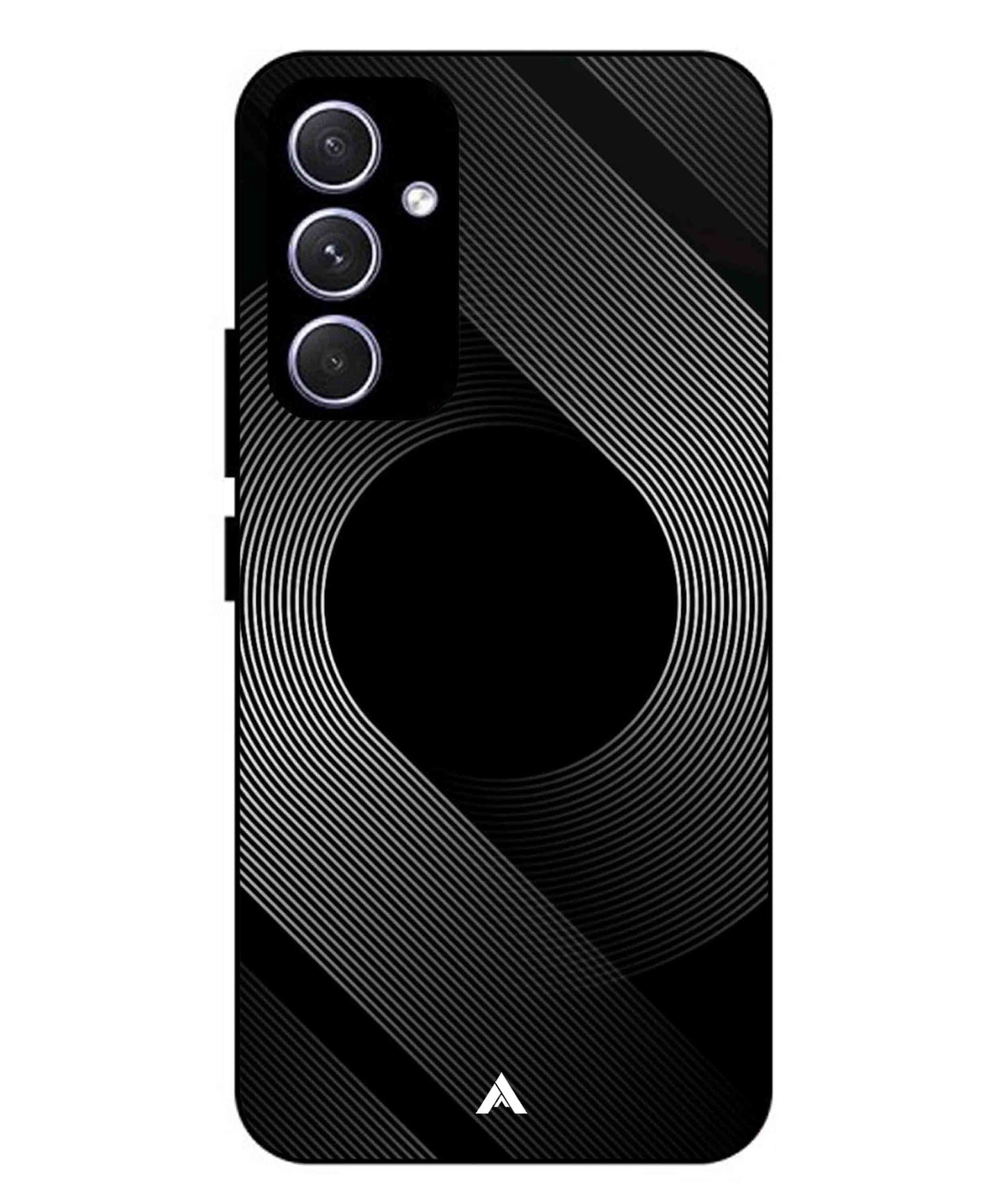 Stripe Pattern 14 Metal Back Cover Phone Case for Samsung Galaxy A55