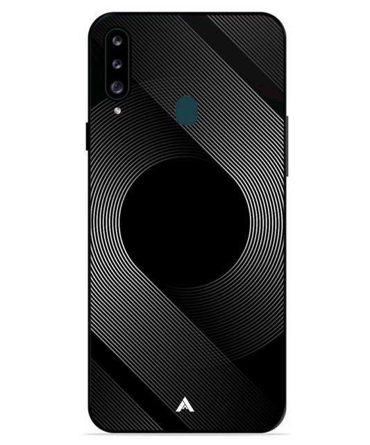 Stripe Pattern 14 Metal Back Cover Phone Case for Samsung Galaxy A70s