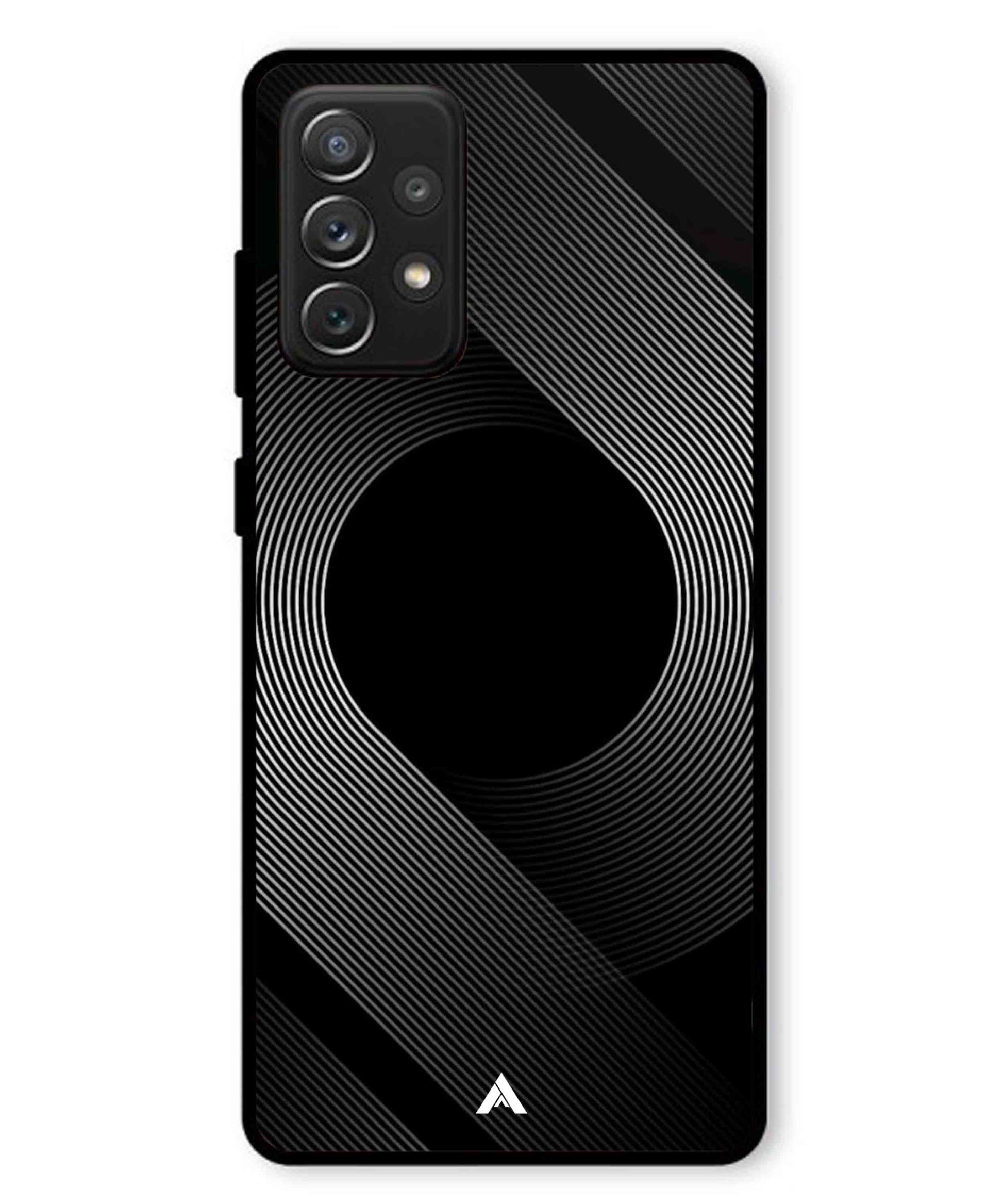 Stripe Pattern 14 Metal Back Cover Phone Case for Samsung Galaxy A72