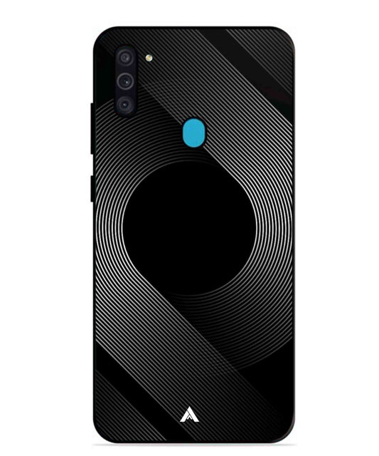 Stripe Pattern 14 Metal Back Cover Phone Case for Samsung Galaxy M11