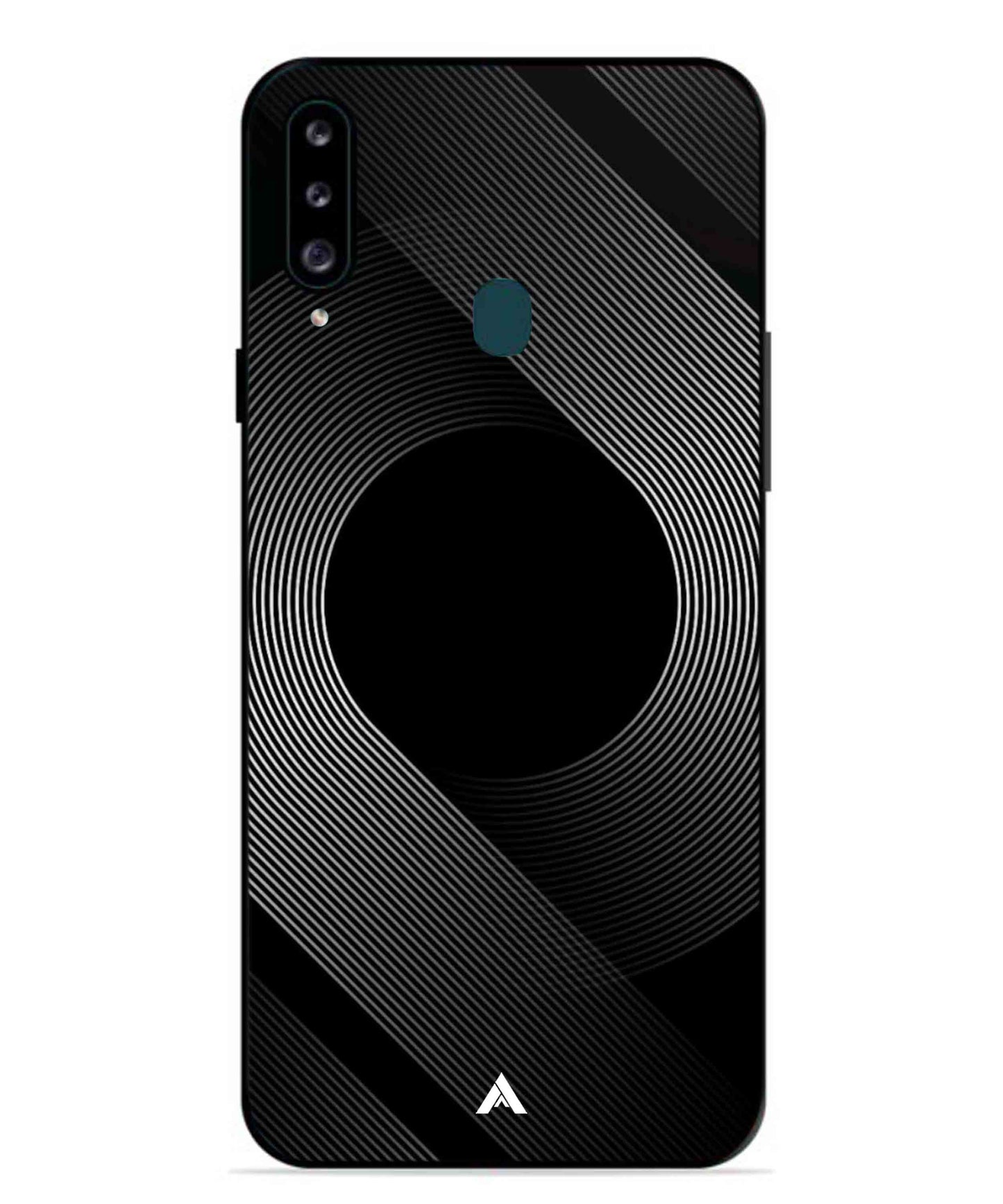 Stripe Pattern 14 Metal Back Cover Phone Case for Samsung Galaxy M30