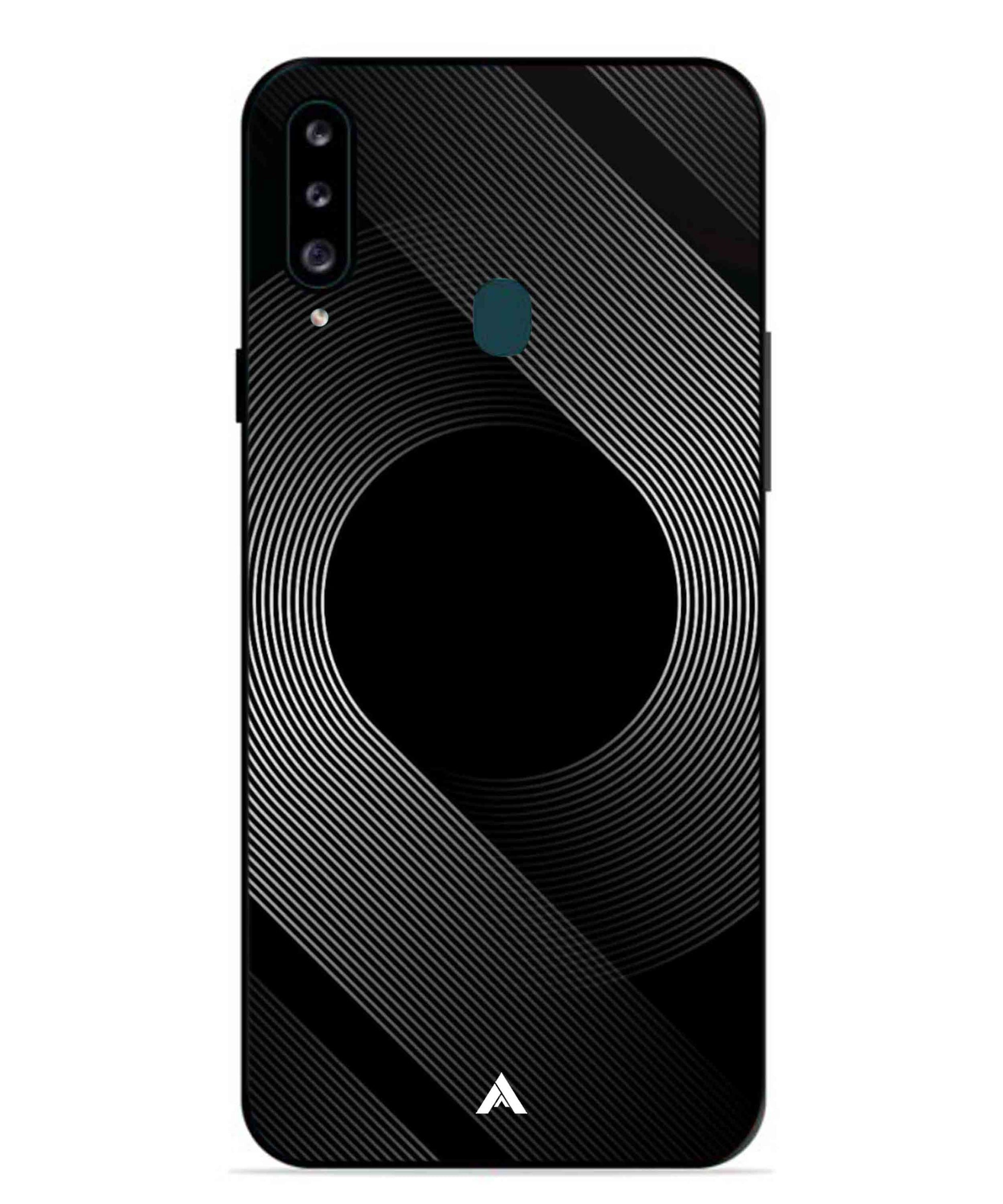 Stripe Pattern 14 Metal Back Cover Phone Case for Samsung Galaxy M30
