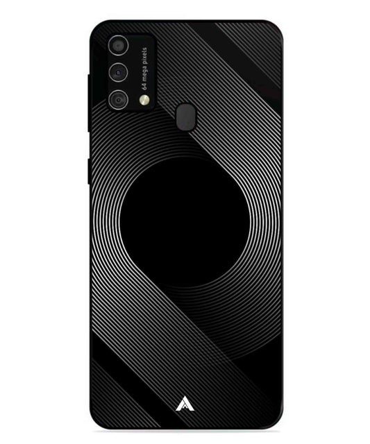 Stripe Pattern 14 Metal Back Cover Phone Case for Samsung Galaxy M31