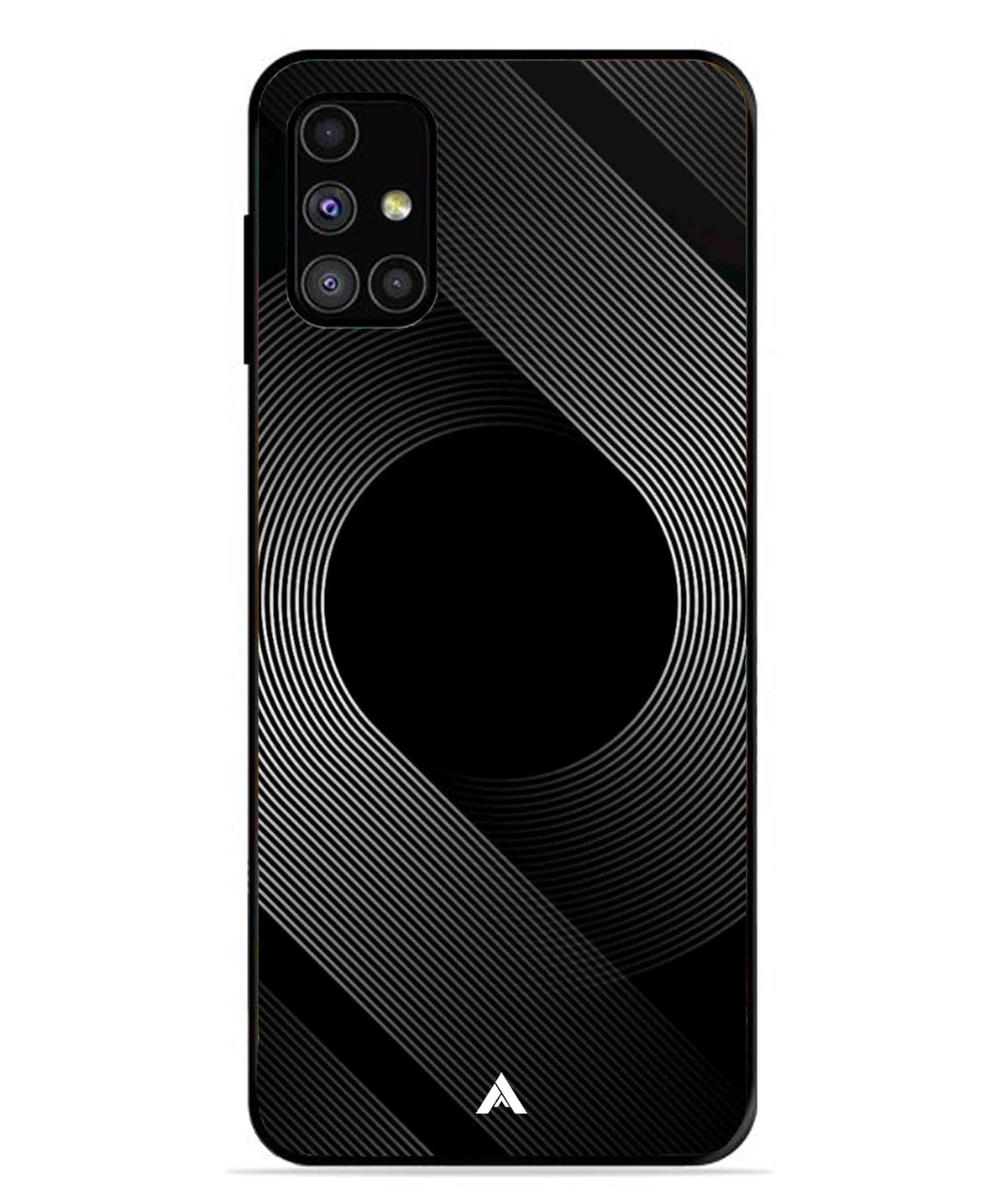 Stripe Pattern 14 Metal Back Cover Phone Case for Samsung Galaxy M31s