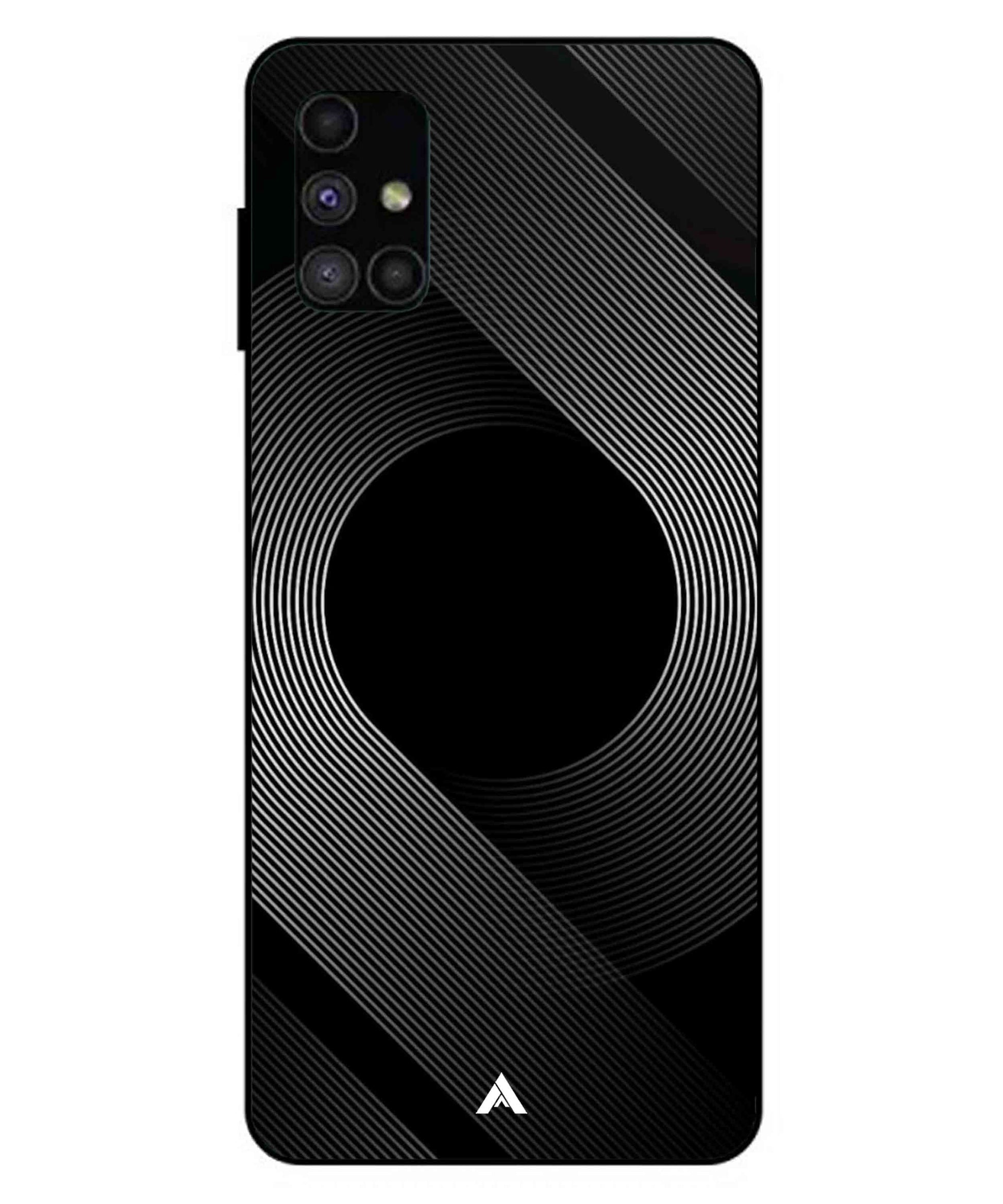 Stripe Pattern 14 Metal Back Cover Phone Case for Samsung Galaxy M51
