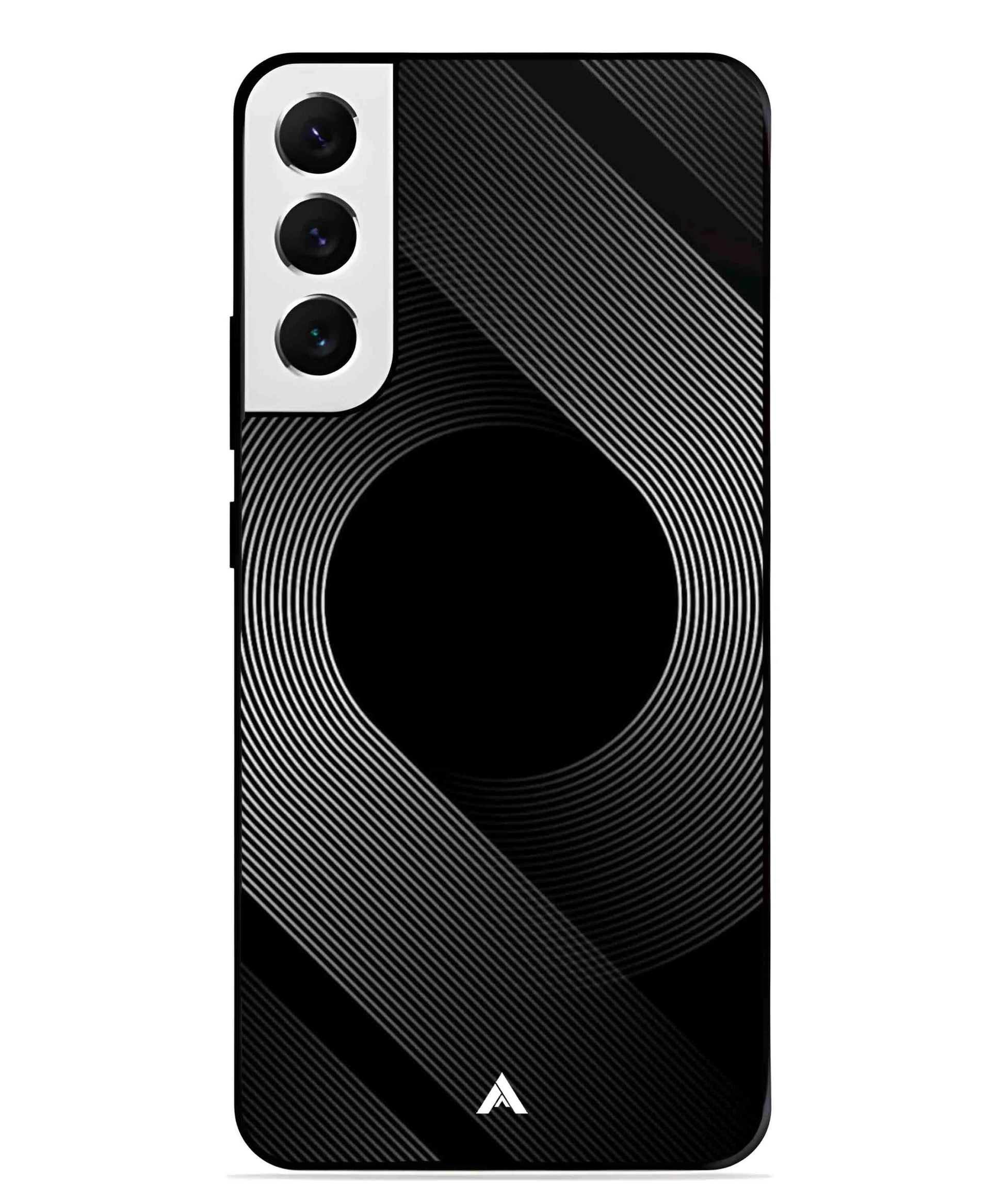 Stripe Pattern 14 Metal Back Cover Phone Case for Samsung Galaxy S21 Plus