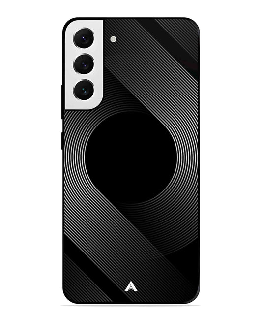Stripe Pattern 14 Metal Back Cover Phone Case for Samsung Galaxy S22 Plus