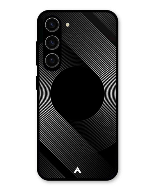 Stripe Pattern 14 Metal Back Cover Phone Case for Samsung Galaxy S23