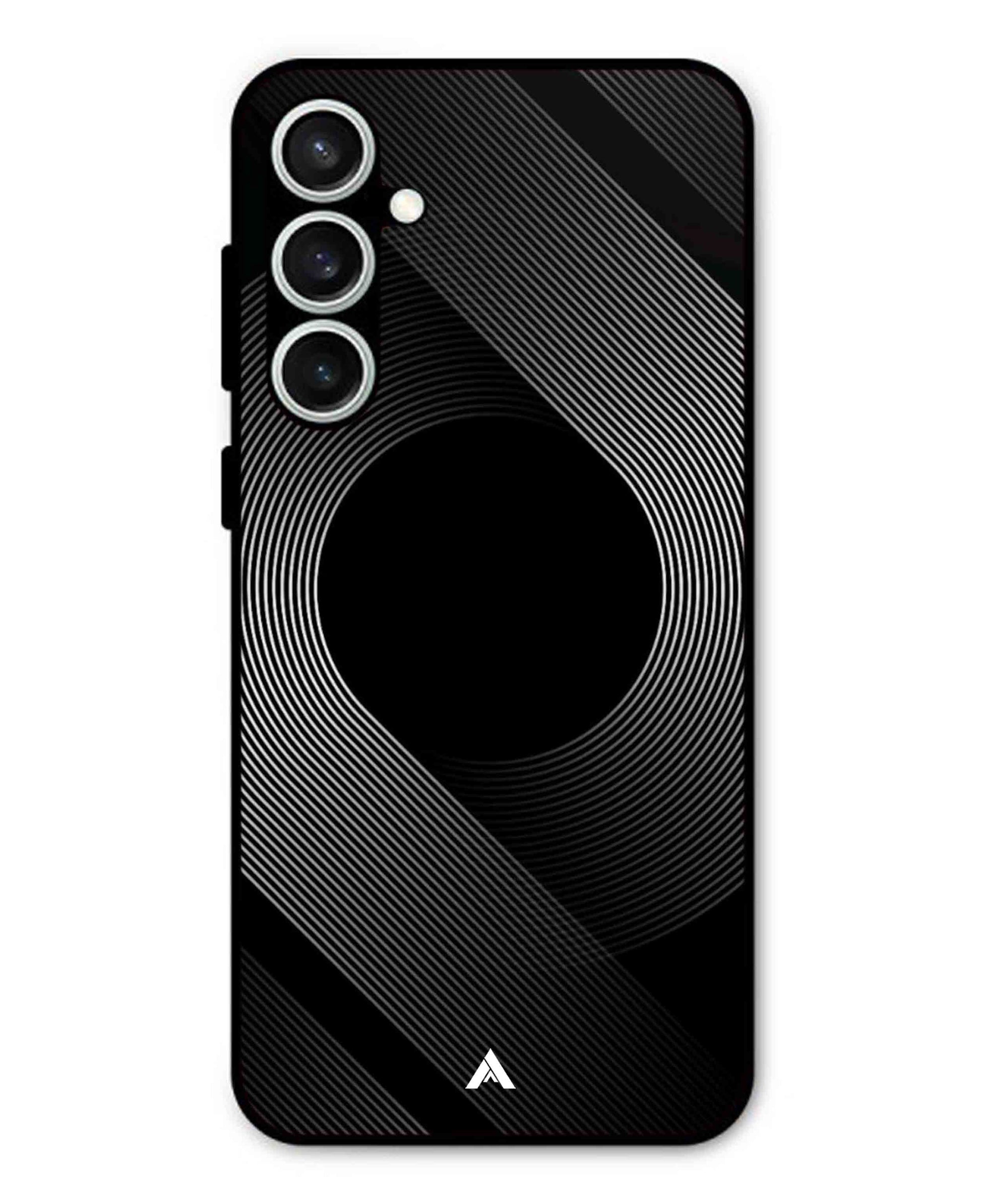 Stripe Pattern 14 Metal Back Cover Phone Case for Samsung Galaxy S23 Fe