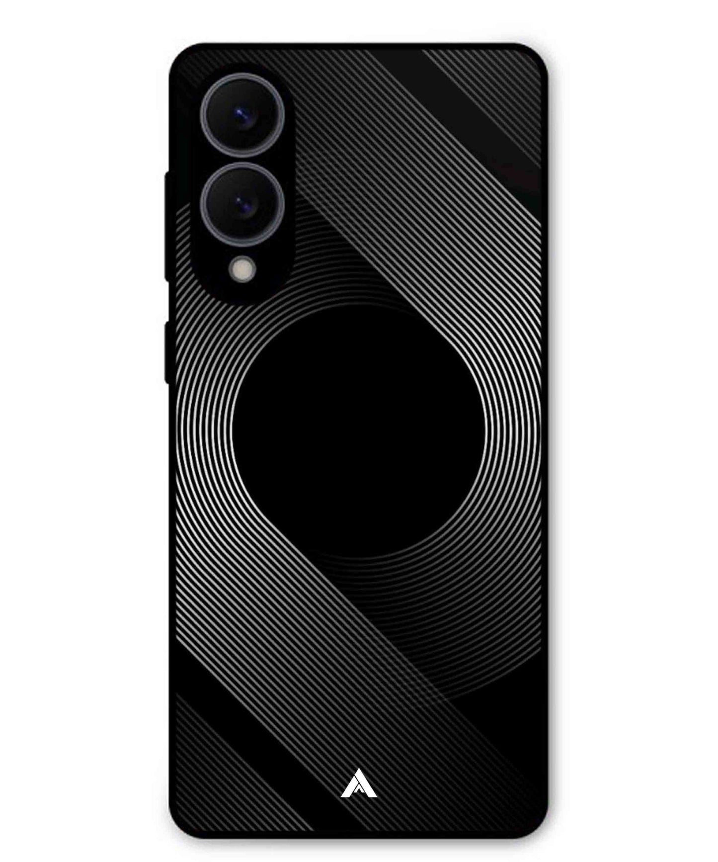 Stripe Pattern 14 Metal Back Cover Phone Case for Samsung Galaxy S25 Edge