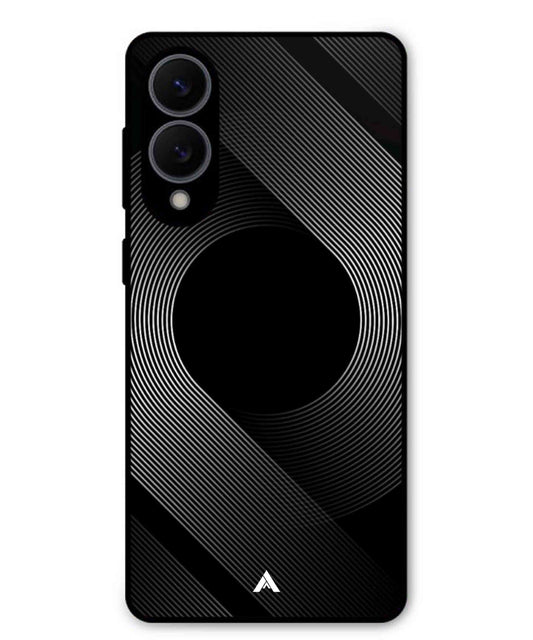 Stripe Pattern 14 Metal Back Cover Phone Case for Samsung Galaxy S25 Edge