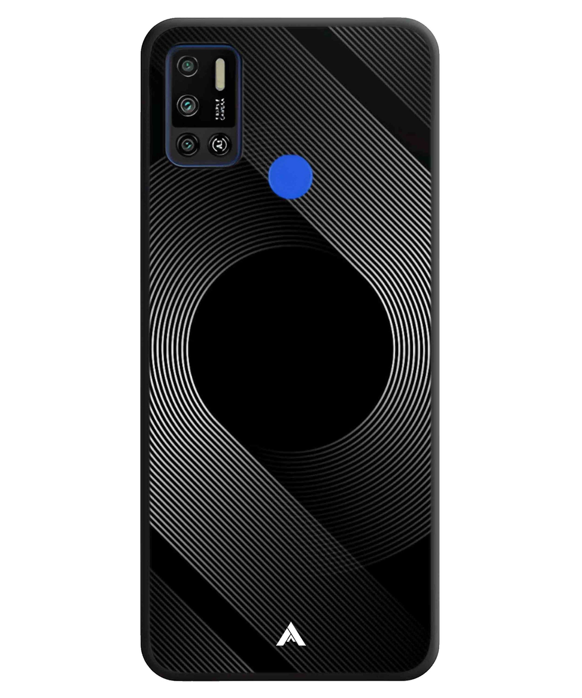 Stripe Pattern 14 Metal Back Cover Phone Case for Tecno Spark 6 Air