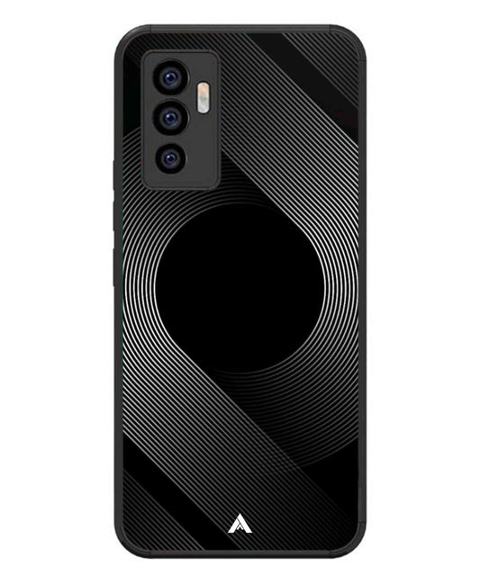 Stripe Pattern 14 Metal Back Cover Phone Case for Vivo T1