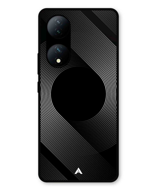 Stripe Pattern 14 Metal Back Cover Phone Case for Vivo T2