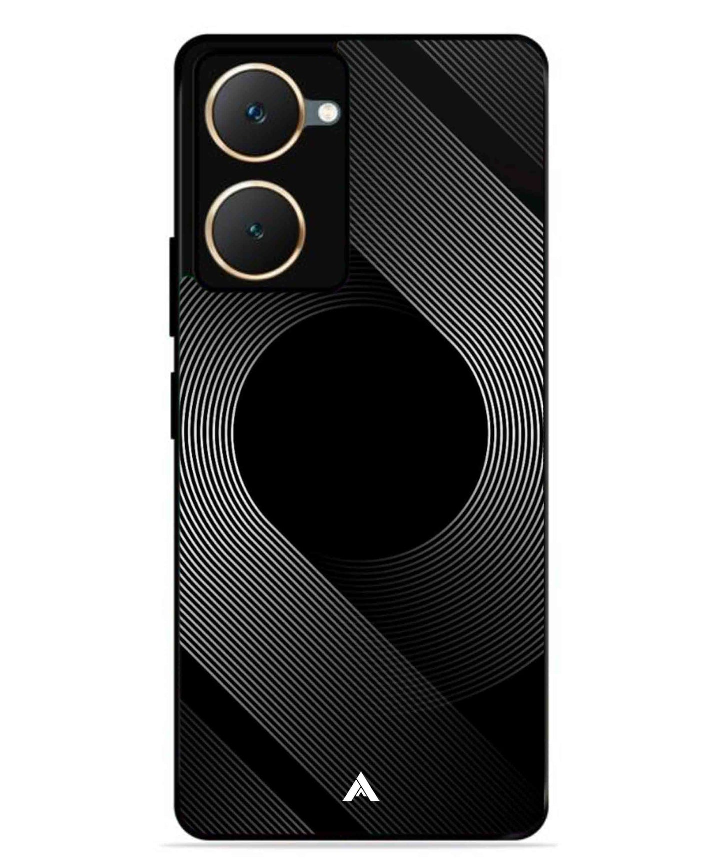 Stripe Pattern 14 Metal Back Cover Phone Case for Vivo Y03 4G