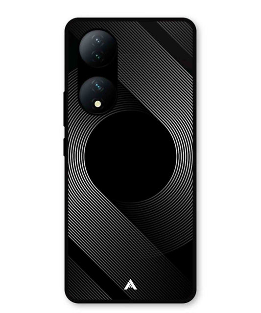 Stripe Pattern 14 Metal Back Cover Phone Case for Vivo Y100a