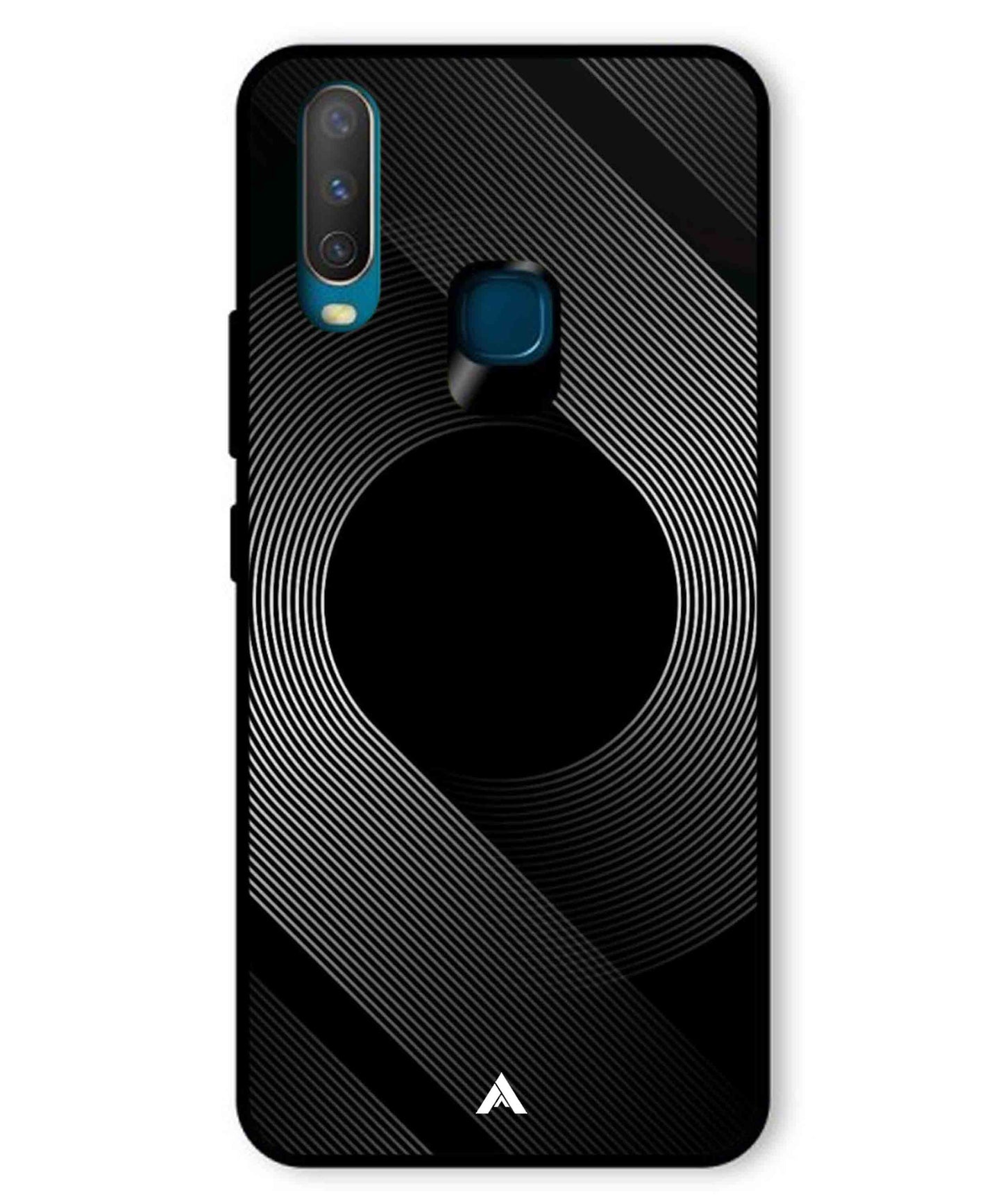 Stripe Pattern 14 Metal Back Cover Phone Case for Vivo Y17