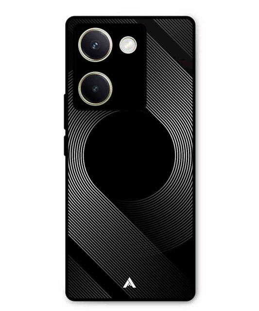 Stripe Pattern 14 Metal Back Cover Phone Case for Vivo Y200 Pro