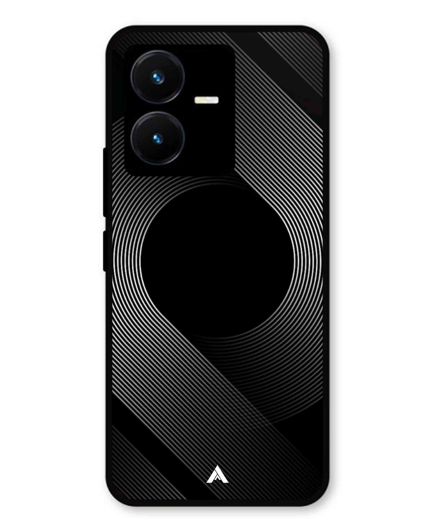 Stripe Pattern 14 Metal Back Cover Phone Case for Vivo Y22