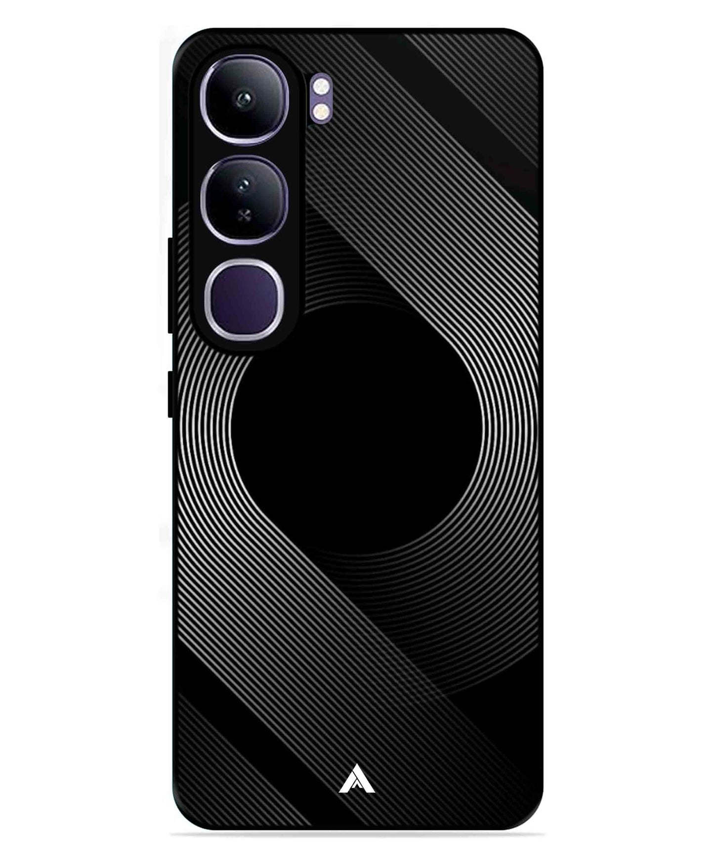 Stripe Pattern 14 Metal Back Cover Phone Case for Vivo Y300