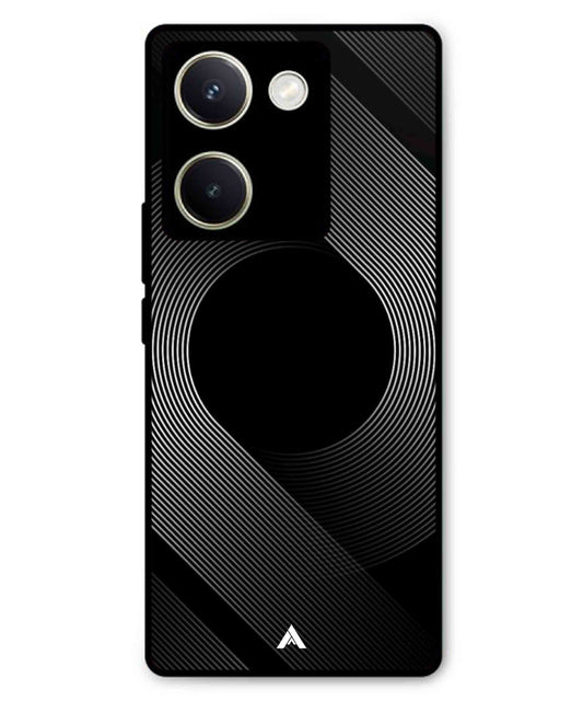 Stripe Pattern 14 Metal Back Cover Phone Case for Vivo Y300 Plus