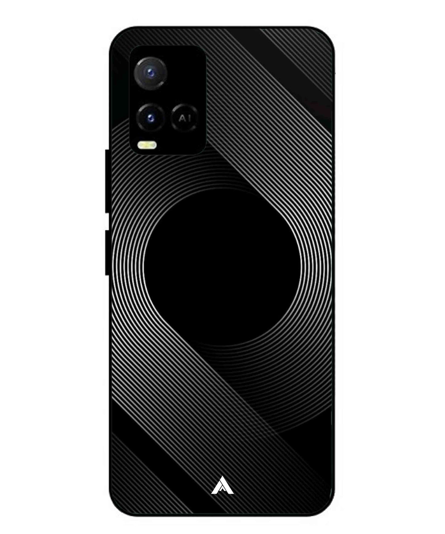 Stripe Pattern 14 Metal Back Cover Phone Case for Vivo Y33s