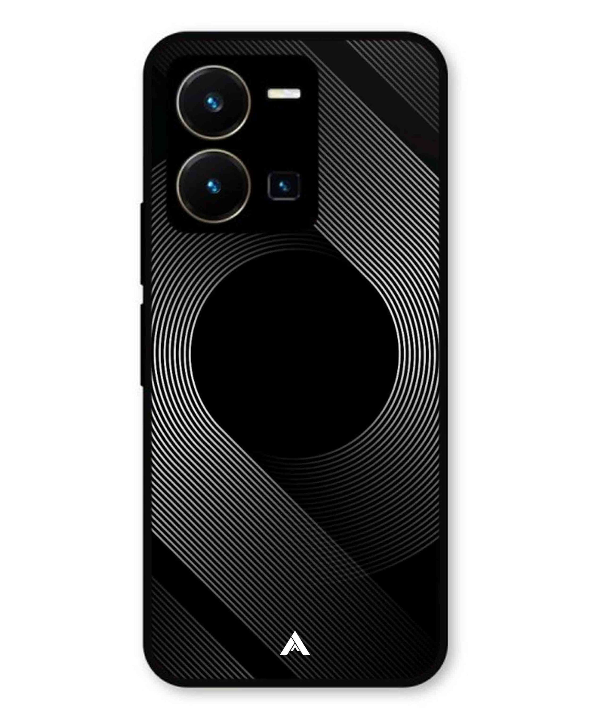 Stripe Pattern 14 Metal Back Cover Phone Case for Vivo Y35