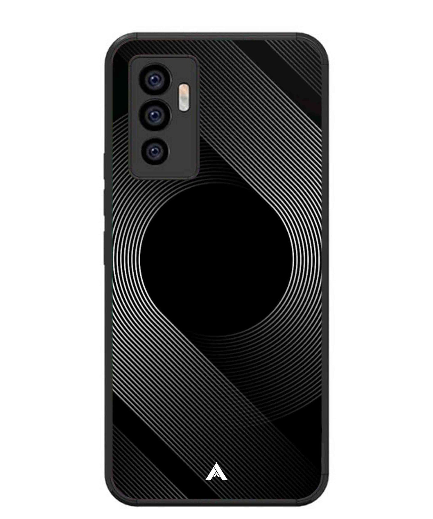 Stripe Pattern 14 Metal Back Cover Phone Case for Vivo Y75 4G