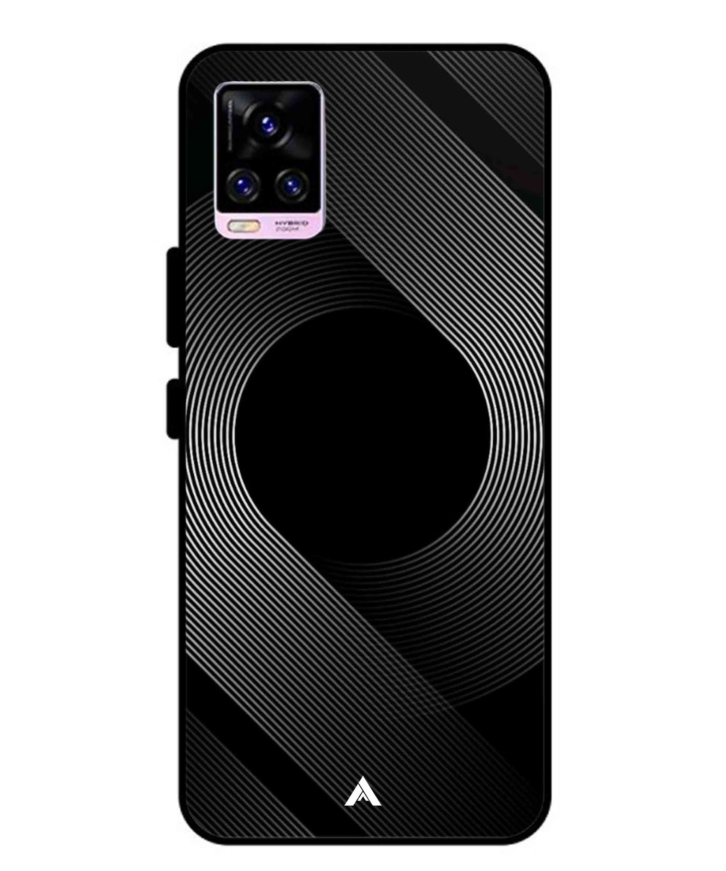 Stripe Pattern 14 Metal Back Cover Phone Case for Vivo v20 Pro