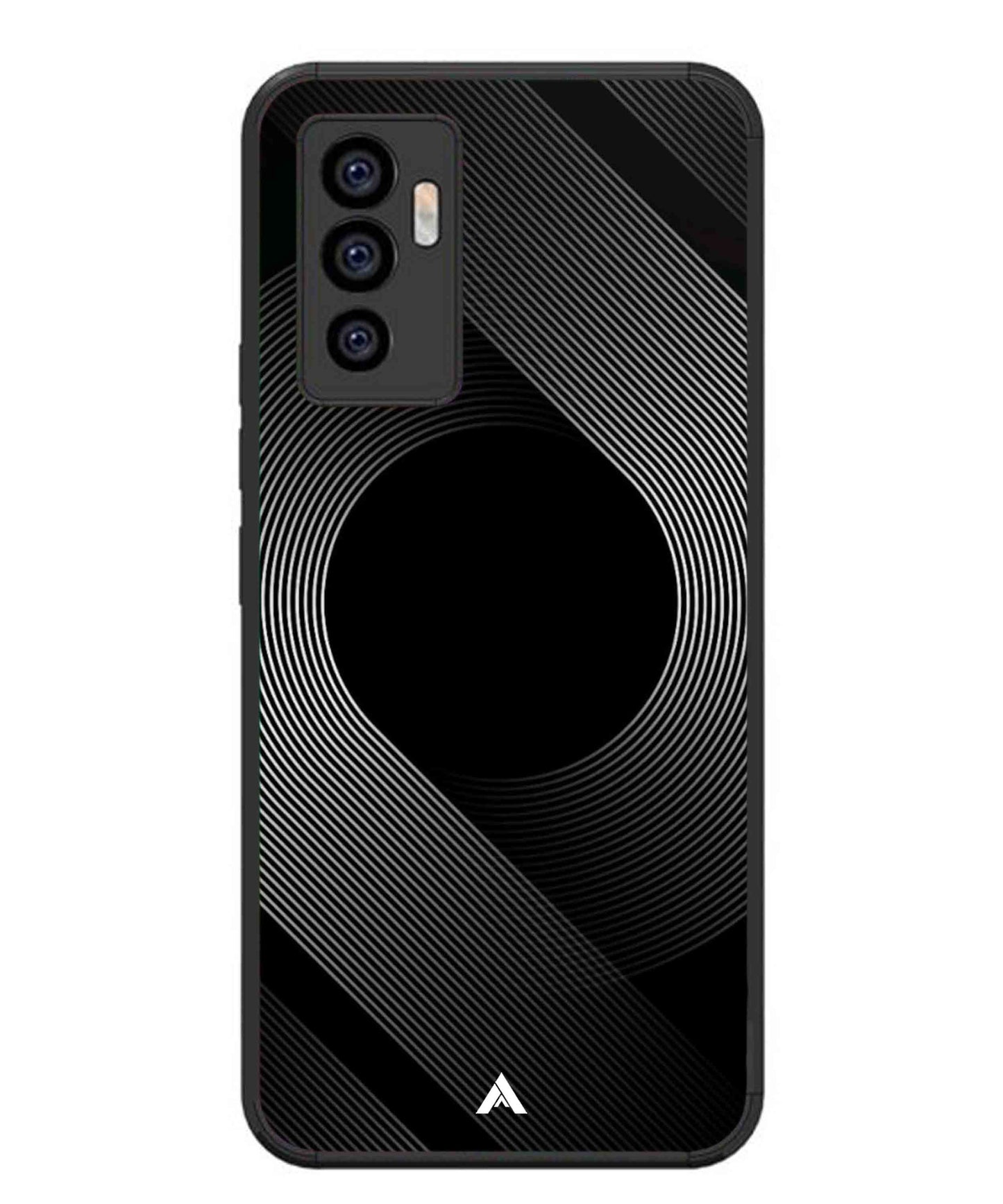 Stripe Pattern 14 Metal Back Cover Phone Case for Vivo v23e