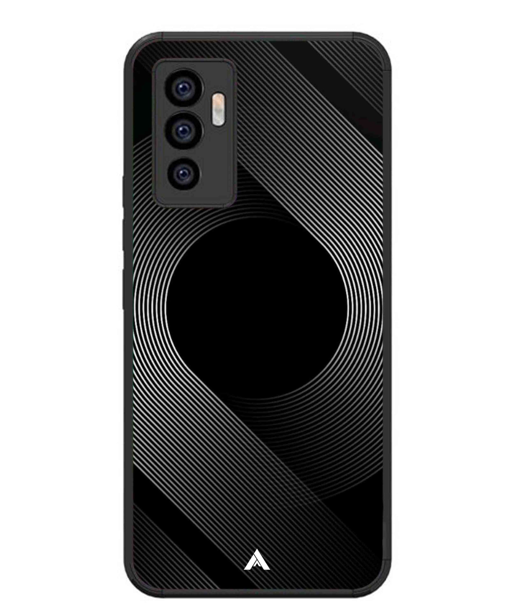 Stripe Pattern 14 Metal Back Cover Phone Case for Vivo v23e