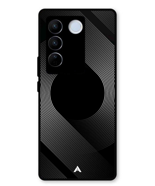 Stripe Pattern 14 Metal Back Cover Phone Case for Vivo v27 Pro