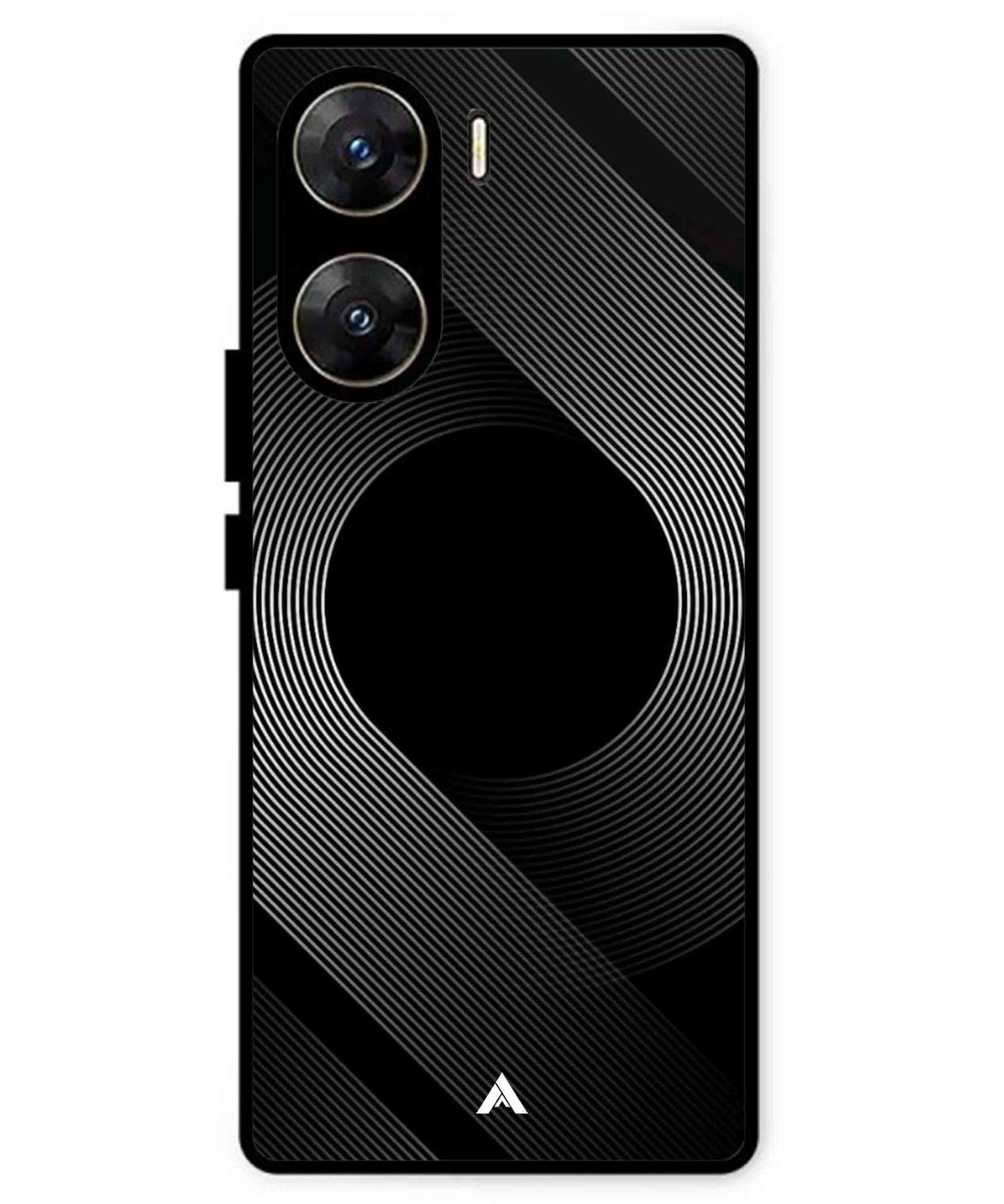Stripe Pattern 14 Metal Back Cover Phone Case for Vivo v29e